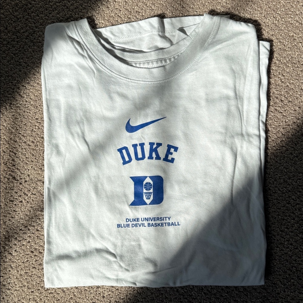 Team Issued Nike Duke University White and Blue Tee